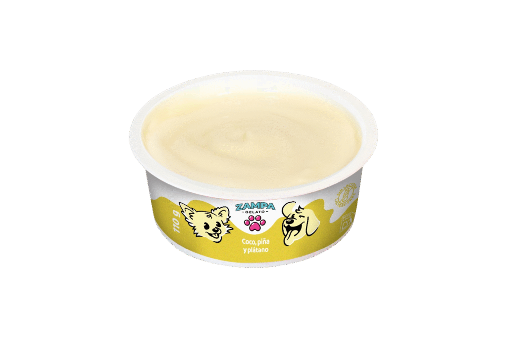 Helado de Coco, piña y plátano para perros — Zampa Gelato